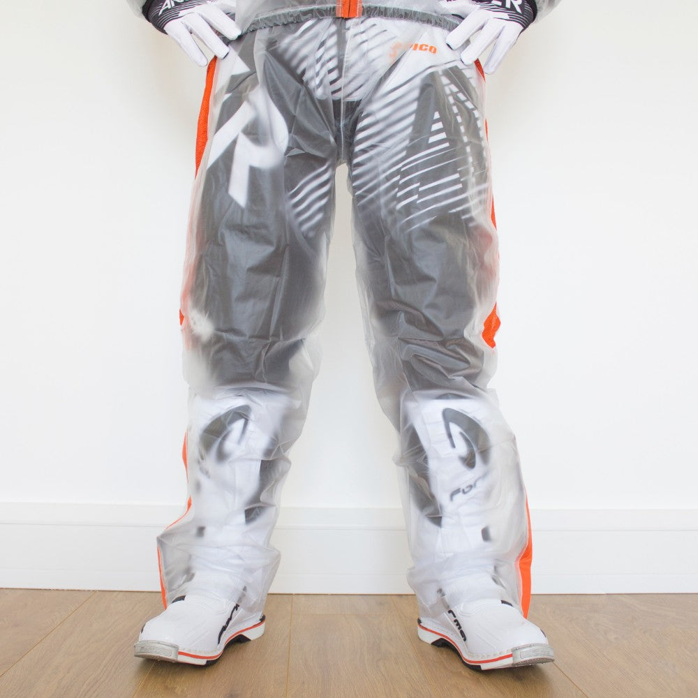 APICO CLEAR RAIN PANT CLEAR/FLUORESCENT ORANGE 28/30