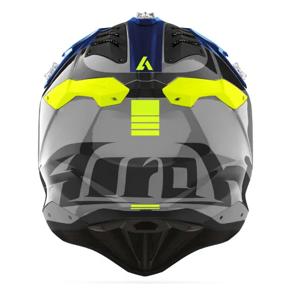 Aviator 3 Push Blue Gloss MX Helmet 22:06