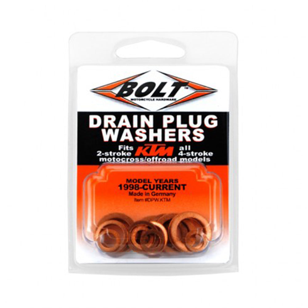 BOLT DRAIN PLUG WASHER ASSORTMENT KTM/HUSQVARNA SX/SX-F/EXC/EXC-F 50-500 (R)