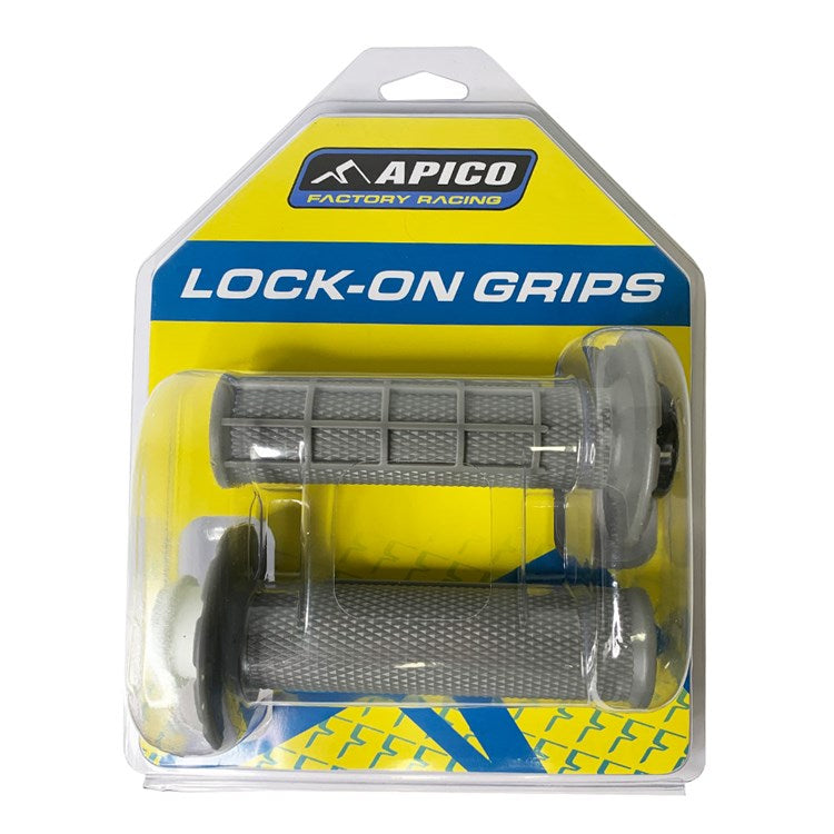 APICO LOCK ON FULL DIAMOND HALF WAFFLE HANDLEBAR GRIPS
