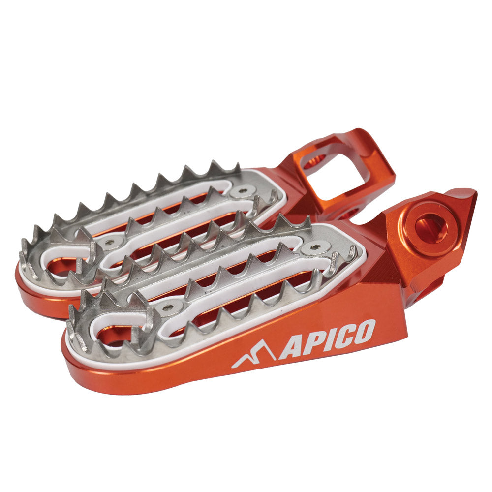 APICO FOOT PEG PRO-BITE KTM/HQV/GAS SX/SX-F/TC/FC125-450 23-24, EXC/EXC-F/TE/FE150-501 2024, MC/MC-F/EC/EC-F 2024 BK (R)