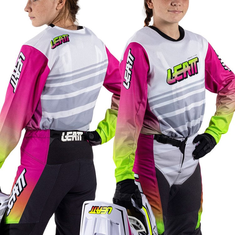 LEATT 2026 YOUTH PANT AND SHIRT KIT 3.5 RETRO PINK