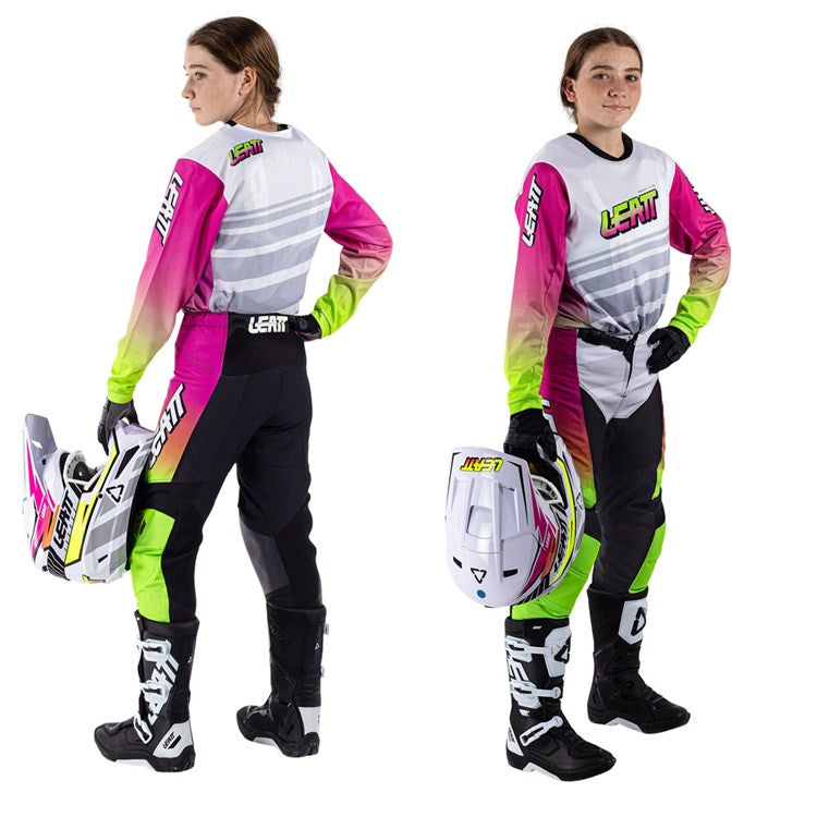 LEATT 2026 YOUTH PANT AND SHIRT KIT 3.5 RETRO PINK