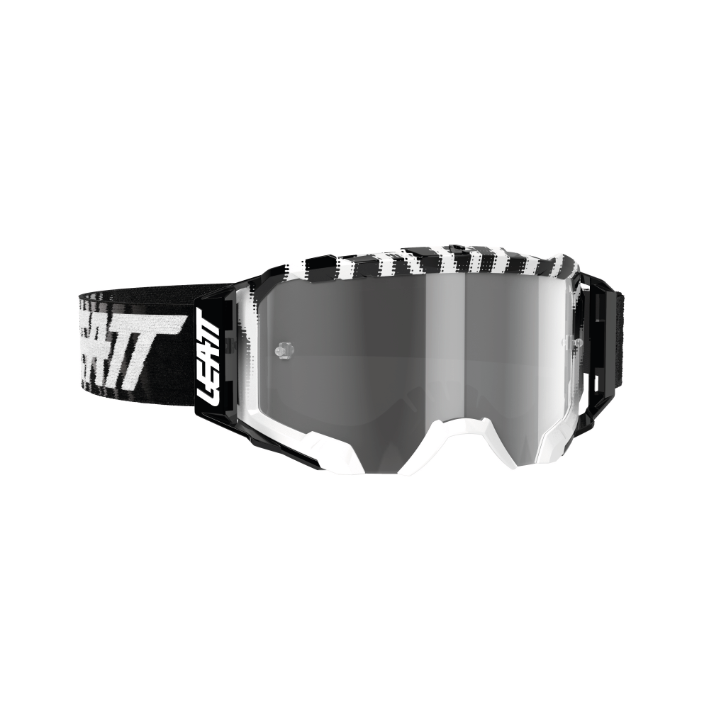 LEATT GOGGLE VELOCITY 5.5 ZEBRA - LIGHT GREY LENS (r)