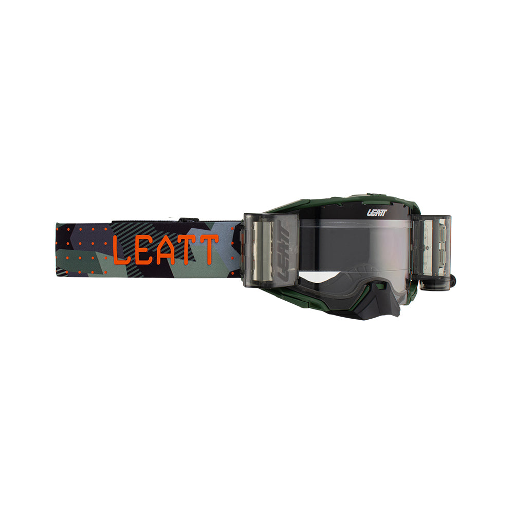 LEATT GOGGLE VELOCITY 6.5 ROLL-OFF CACTUS - CLEAR LENS