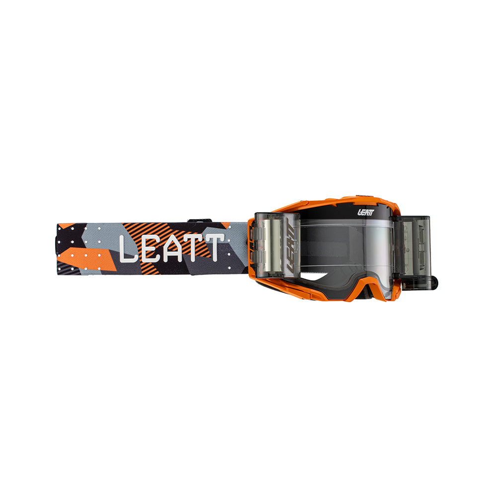 LEATT GOGGLE VELOCITY 6.5 ROLL-OFF ORANGE - CLEAR LENS (r)
