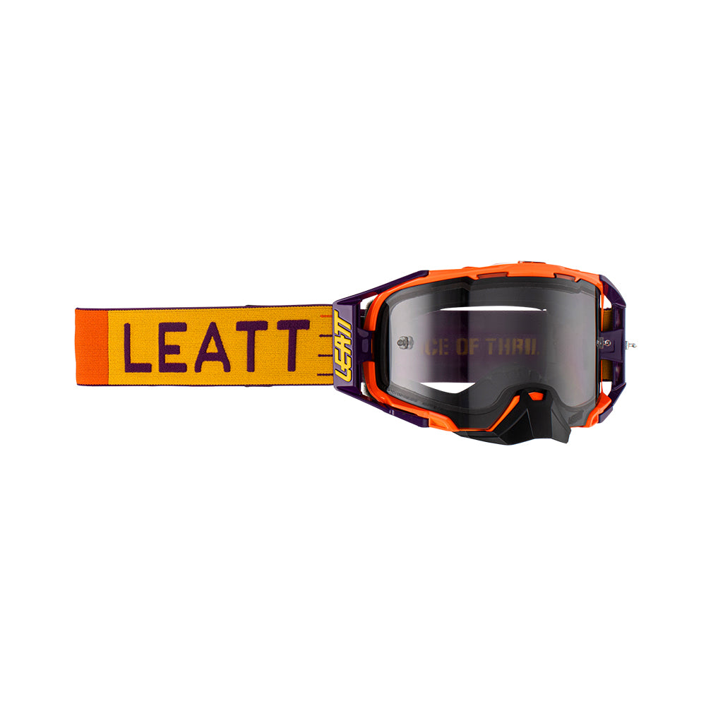 LEATT GOGGLE VELOCITY 6.5 INDIGO - LIGHT GREY LENS (r)