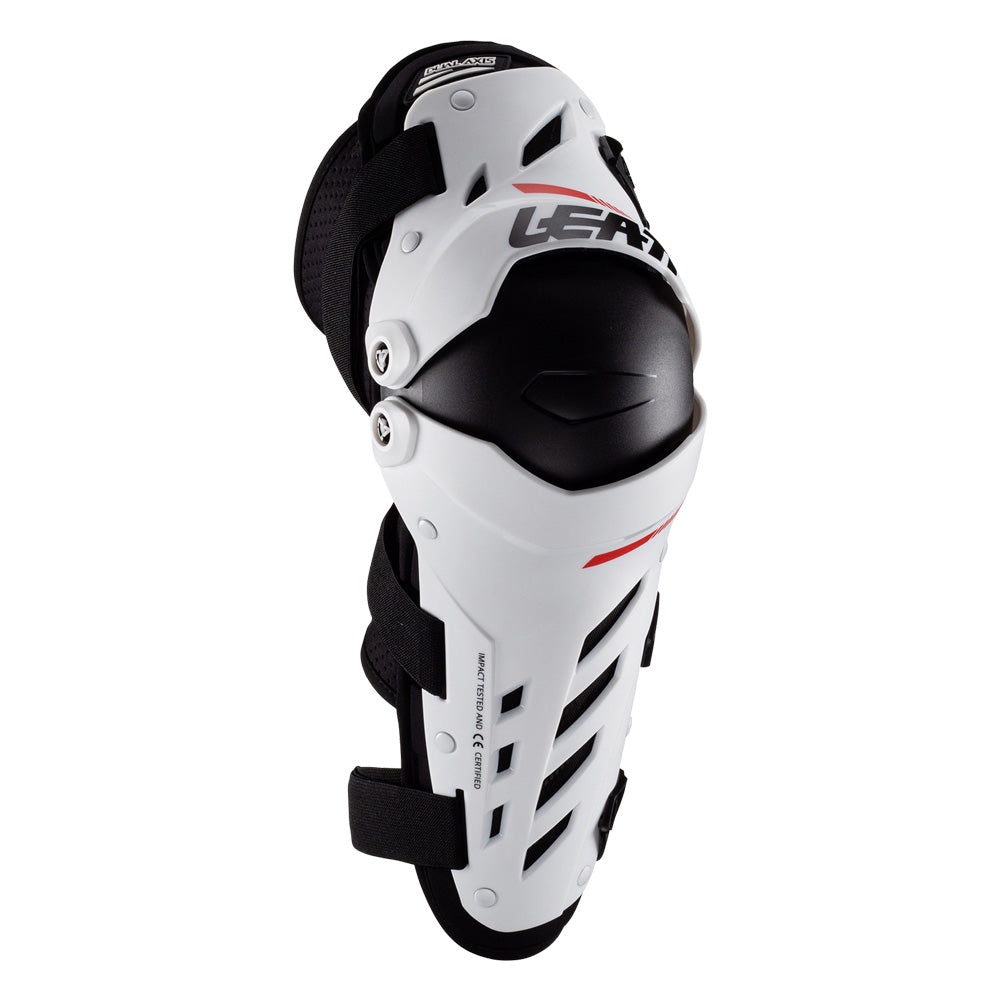LEATT KNEE GUARD DUAL AXIS WHITE JUNIOR