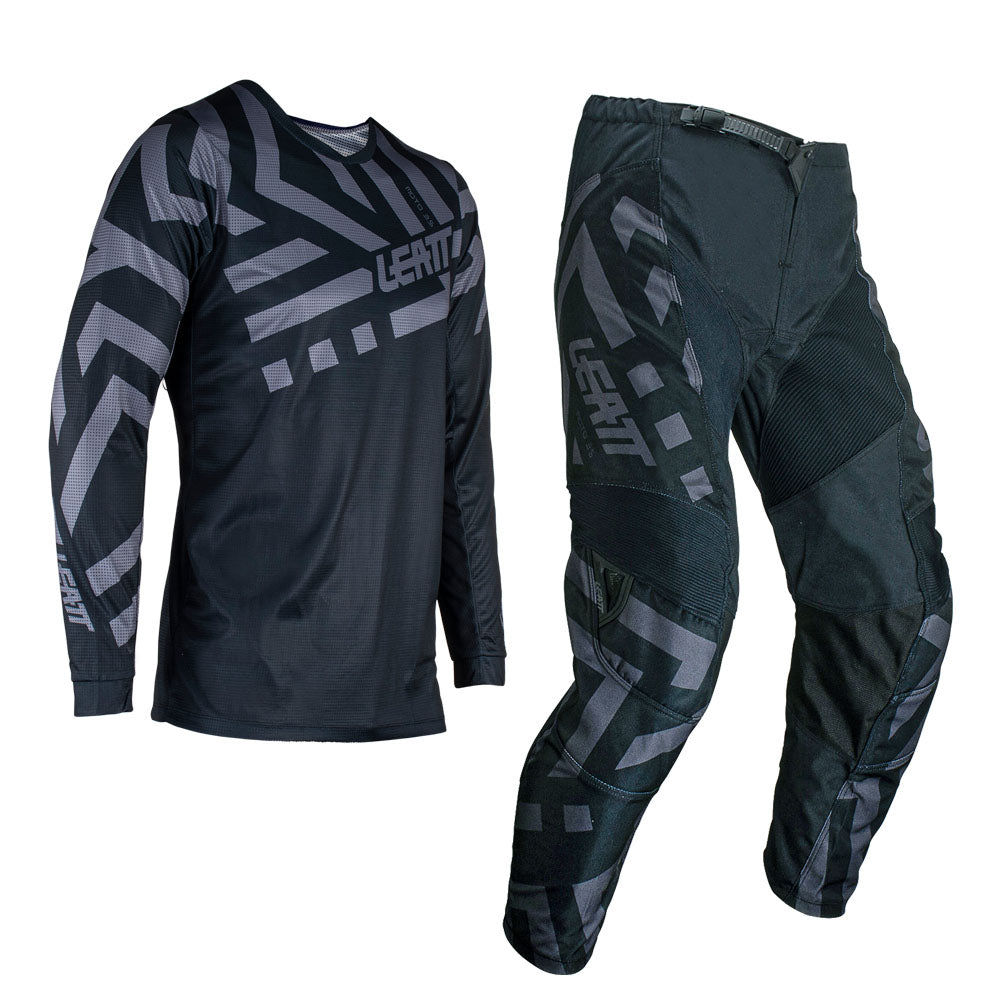 LEATT PANT AND SHIRT KIT MINI 3.5 STEALTH 18/XX-SMALL 100/110CM