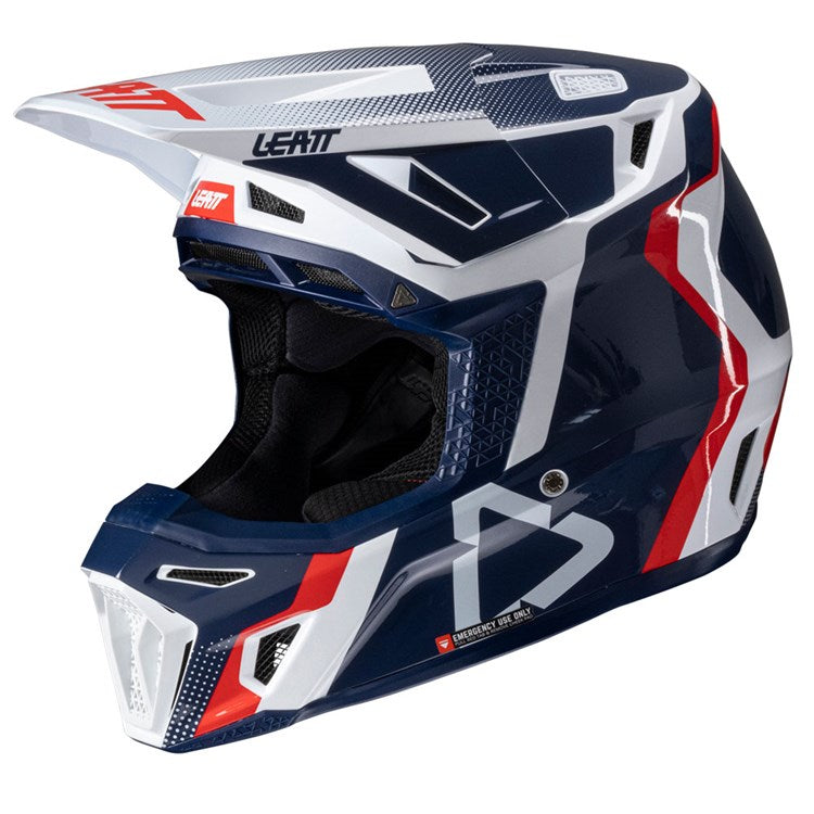 LEATT 2025 HELMET MOTO 8.5 V25 ROYAL + FREE GOGGLES