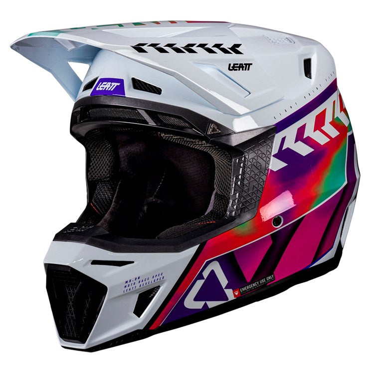 LEATT 2026 HELMET MOTO 8.5 V26 PINATA TEAL+ FREE GOGGLES