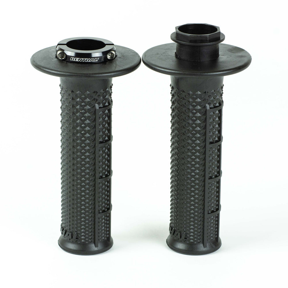 RENTHAL HANDLEBAR GRIP MX R-WORKS LOCK ON SOFT, TAPERED/HALF WAFFLE