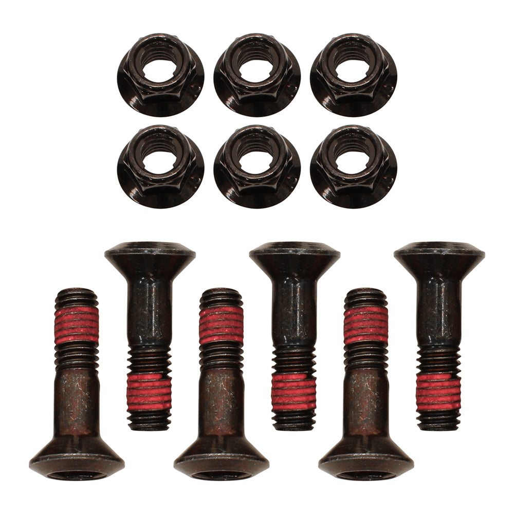 APICO SPROCKET BOLTS + NUTS SET OF 6 M8 X 30 MM ALL MX BIKES + 95> RM125/250 BLACK