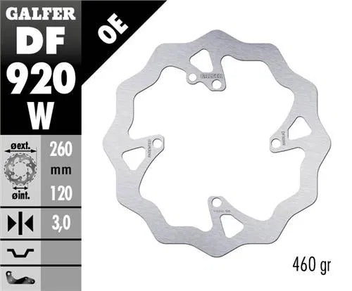 GALFER SHERCO DF920W FIXED WAVE FRONT DISC