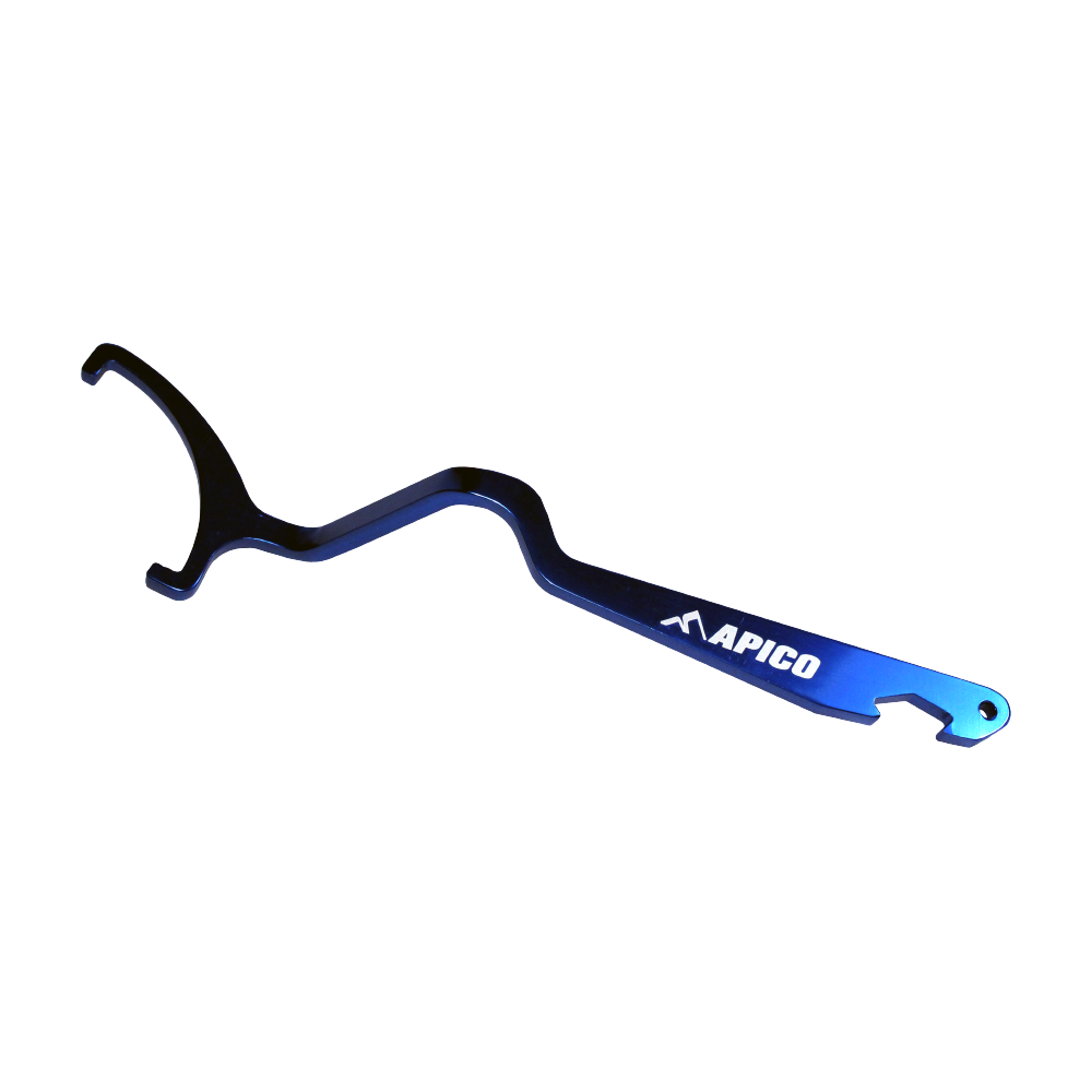 APICO REAR SHOCK WRENCH COMPRESSION/REBOUND ADJUSTER KTM/HUSQVARNA 16-19 BLUE