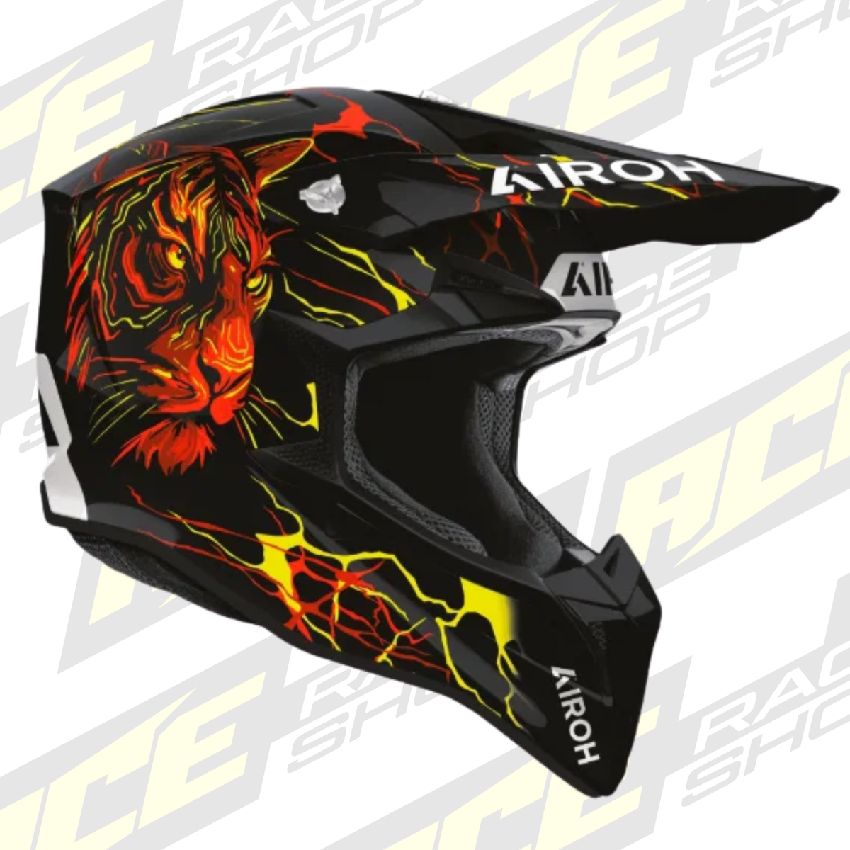 AIROH WRAAAP TYGER GLOSS MX MOTOCROSS HELMET