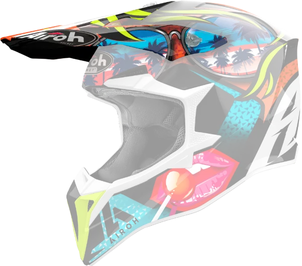 Airoh Wraaap Helmet peaks - (all colours/designs)