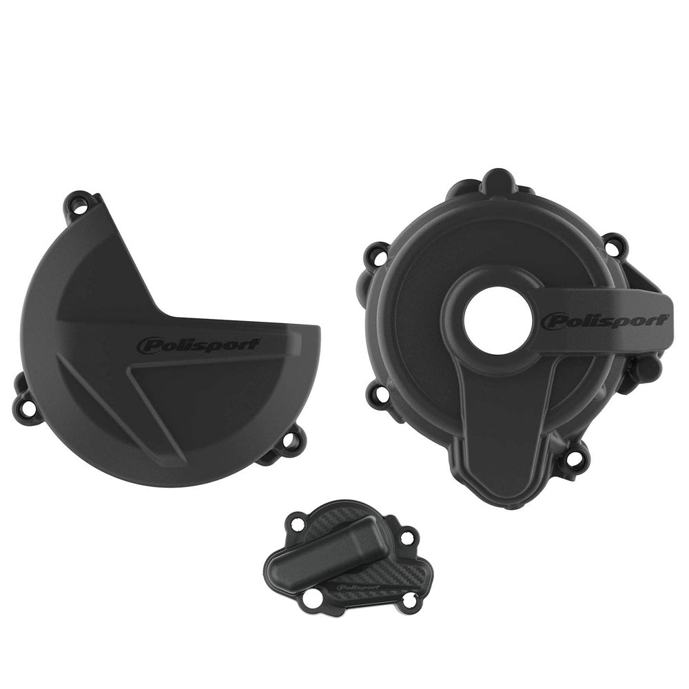 POLISPORT CLUTCH & IGNITION COVER PROTECTOR SHERCO SE250/300 14-24 BLACK