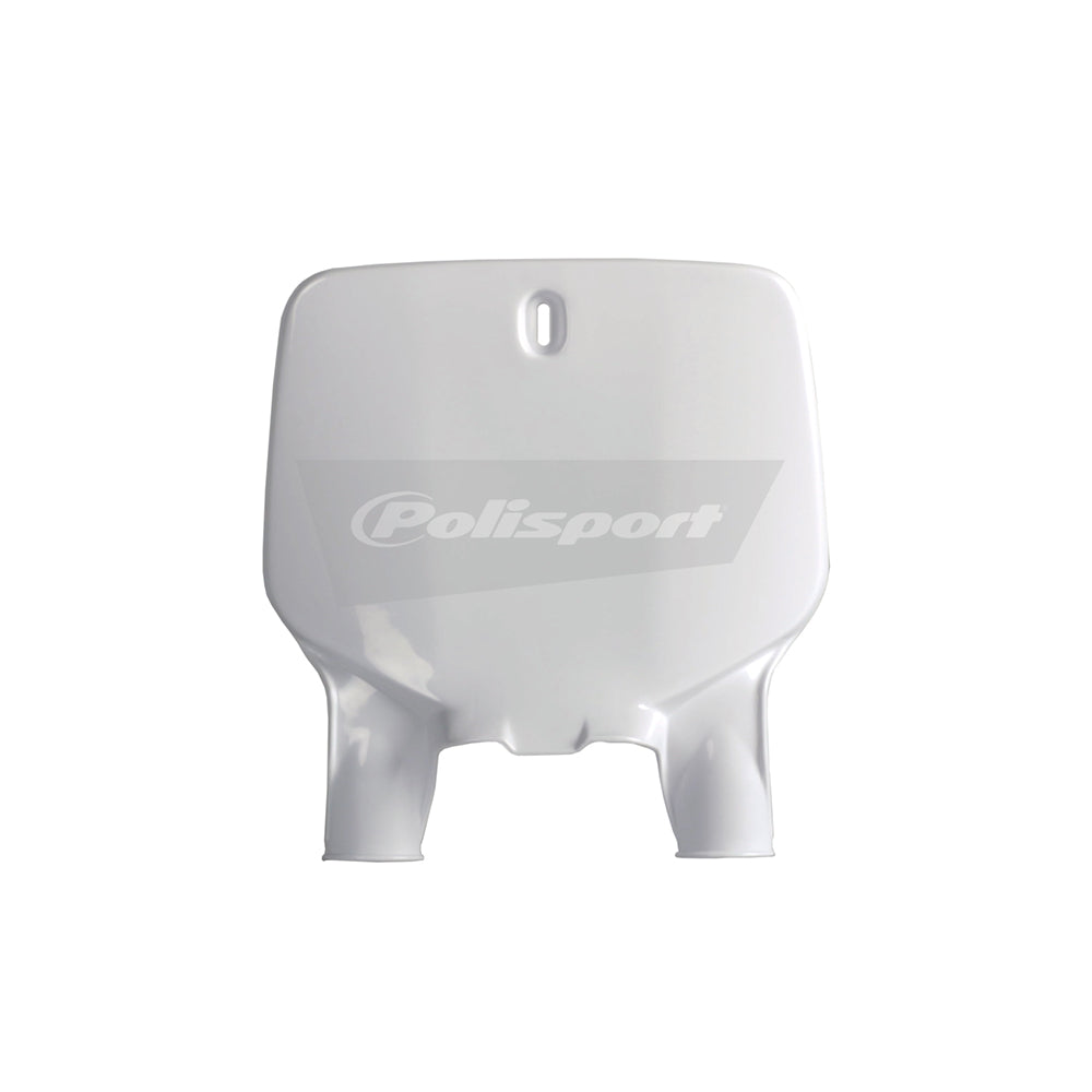 POLISPORT FRONT NUMBER PLATE KAWASAKI KX125-250 96-02, KX500 96-04 WHITE