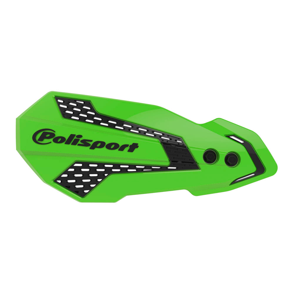 POLISPORT HAND GUARD MX FLO INC BAR & LEVER MOUNT KAWASAKI KX250F 20-23, KX450F 19-23