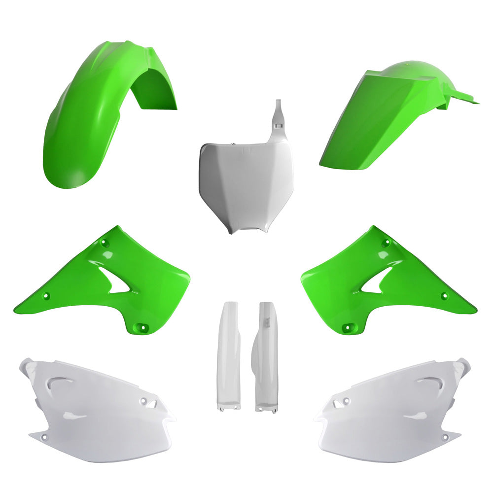 POLISPORT BOX KIT KAWASAKI KX125-250 04-08 INC FORK GUARDS OEM