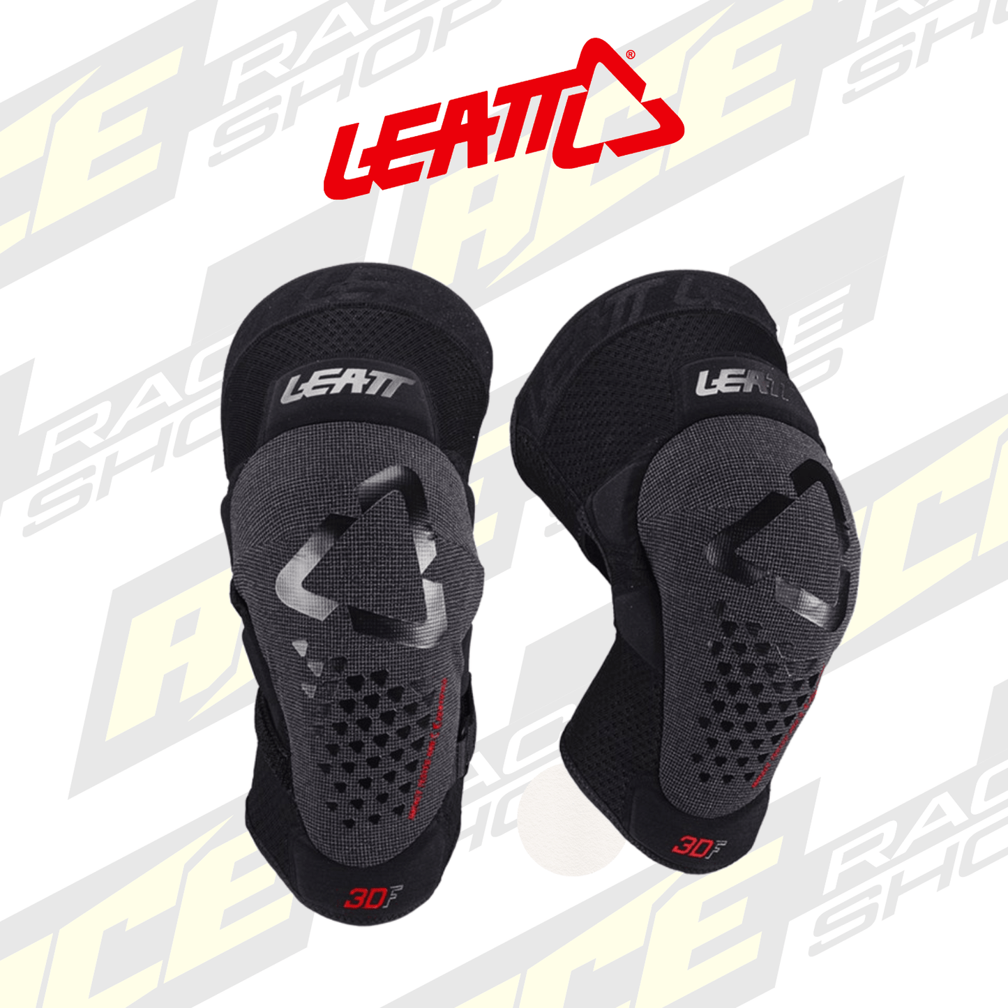 ADULT LEATT MX KNEE GUARD 3DF 5.0 EVO BLACK PAIR - ACE Race Shop