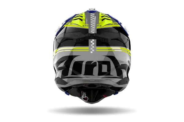 Airoh Aviator 3 Hima Blue Gloss MX Helmet - ACE Race Shop