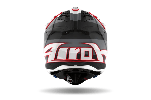 Airoh Aviator 3 Monach Grey/Red Matt MX Helmet - ACE Race Shop