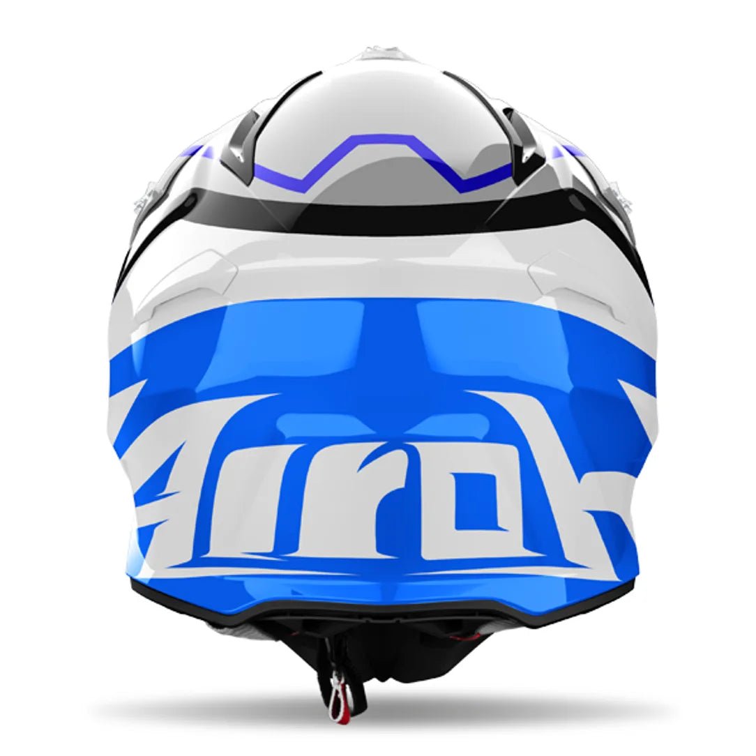 Airoh Aviator Ace 2 Ground Blue Glos MX Helmet - ACE Race Shop