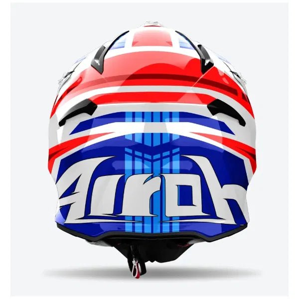 Airoh Aviator Ace 2 Proud Blue/Red Gloss MX Helmet - ACE Race Shop