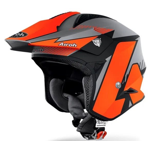 Airoh TRRS Pure Matt Orange Trials Helmet - ACE Race Shop