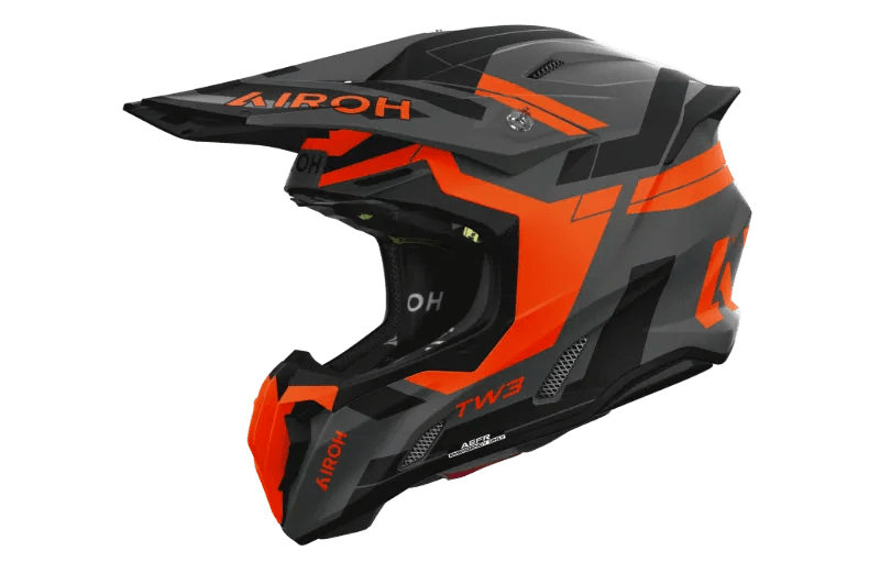 AIROH TWIST 3 DYNASTY ORANGE MATT MX HELMET - ACE Race Shop