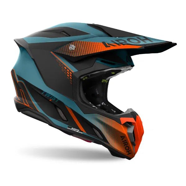 Airoh Twist 3 Shard Matt Orange MX Helmet - ACE Race Shop