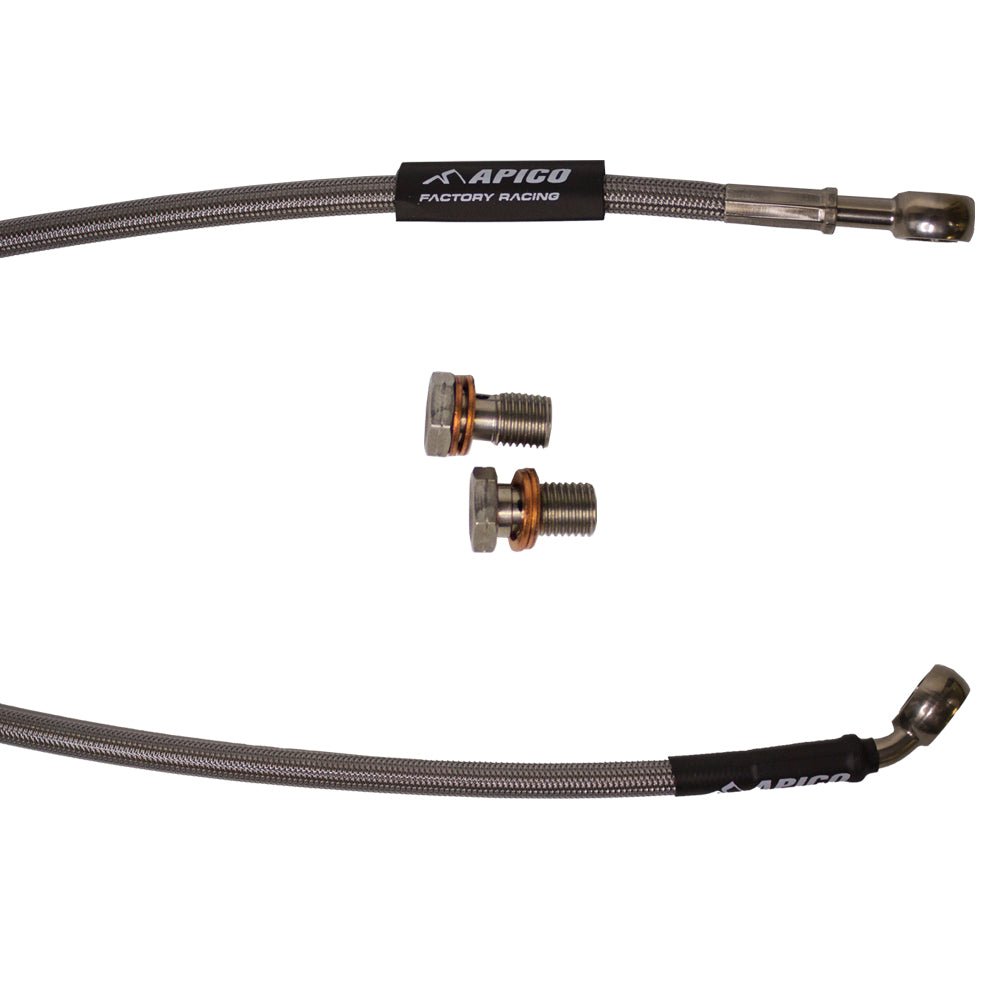 APICO BRAKE HOSE REAR KAWASAKI KX125 - 250 1989, KX500 89 - 90 + 94 - 95 (R) - ACE Race Shop