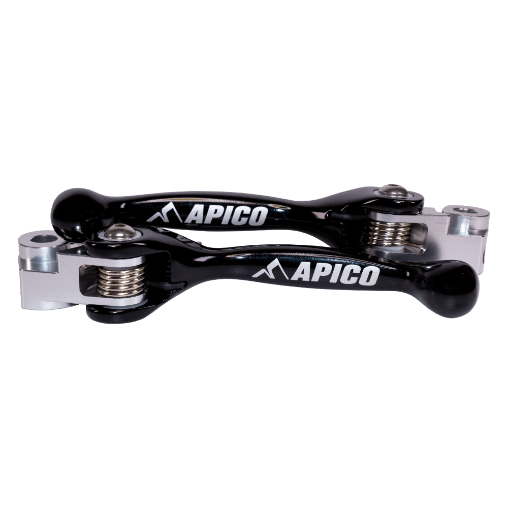 APICO FLEXI LEVER (PAIR) GAS/HQV EC/EC - F250 - 350 21 - 23, TE/FE150 - 501 22 - 23 (BRAKTEC) BLACK - ACE Race Shop