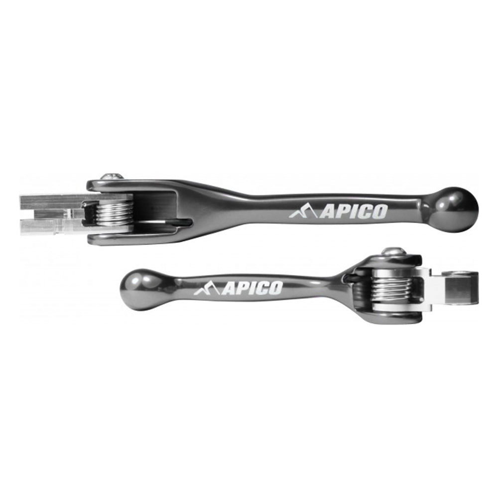 APICO FLEXI LEVER (PAIR) KTMSX/EXC/XC 125/150/200 05 - 08, SXF450 03 - 08 TITANIUM - ACE Race Shop