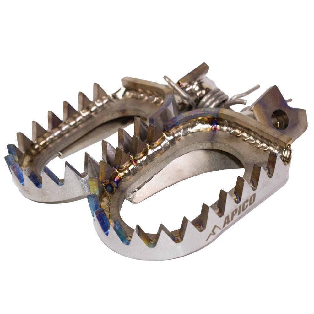 APICO FOOT PEG TITANIUM OPEN DESIGN SUZUKI RM - Z250 10 - 25, RM - Z450 10 & 12 - 25 - ACE Race Shop