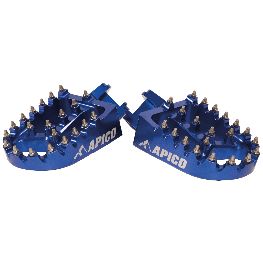 APICO FOOT PEG XTREME TM EN/MX 85 - 300 02 - 21, EN/MX250 - 630FI 02 - 21 BLUE - ACE Race Shop