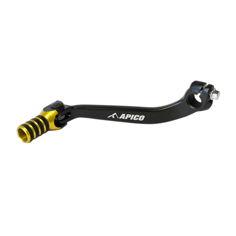 APICO GEAR PEDAL ELITE SUZUKI RM - Z250 07 - 22 BLACK/YELLOW - ACE Race Shop