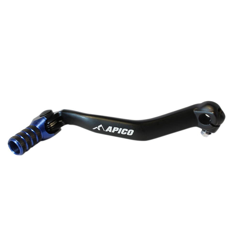 APICO GEAR PEDAL ELITE YAMAHA YZ125 - 250 05 - 23, YZ125X - 250X 16 - 23 BLACK/BLUE - ACE Race Shop
