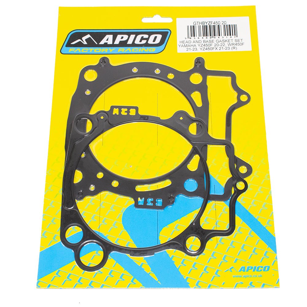 APICO HEAD AND BASE GASKET SET YAMAHA YZ450F 20 - 22, WR450F 21 - 23, YZ450FX 21 - 23 (R) - ACE Race Shop
