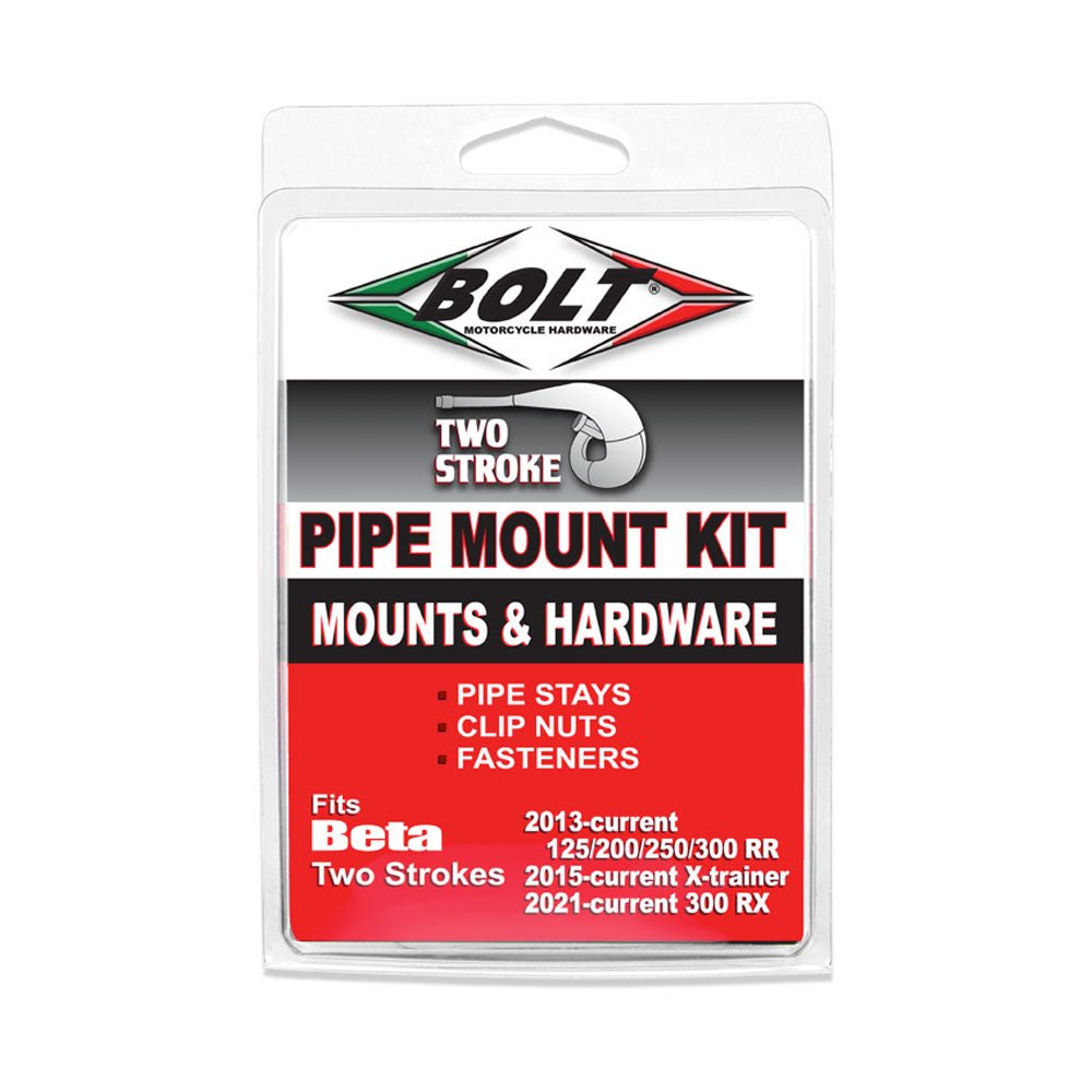 BOLT EXHAUST PIPE MOUNT KIT X2 BETA 125 - 300RR 13 - 26 & X - TRAINER 250 - 300 15 - 26 - ACE Race Shop