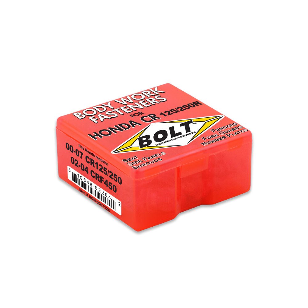 BOLT PLASTIC FASTENER KIT HONDA CR125 00 - 07, CR250 00 - 07, CRF450R 02 - 04 - ACE Race Shop