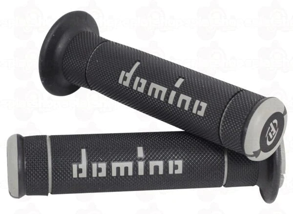 DOMINO TRIALS GRIPS - GREY (PAIR) - ACE Race Shop