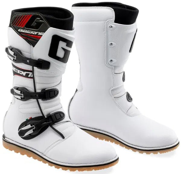 Gaerne Classic White Trials Boots - ACE Race Shop