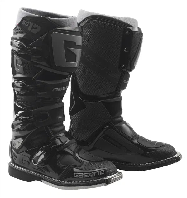 Gaerne SG12 Black MX Boots - ACE Race Shop
