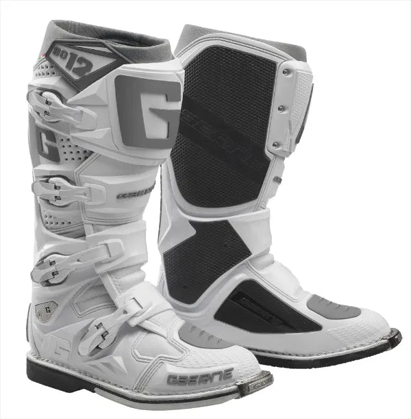 Gaerne SG12 White MX Boots - ACE Race Shop