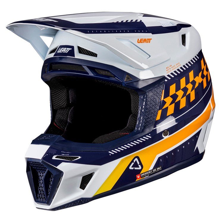 LEATT 2026 HELMET MOTO 8.5 V26 ORANGE + FREE GOGGLES - ACE Race Shop