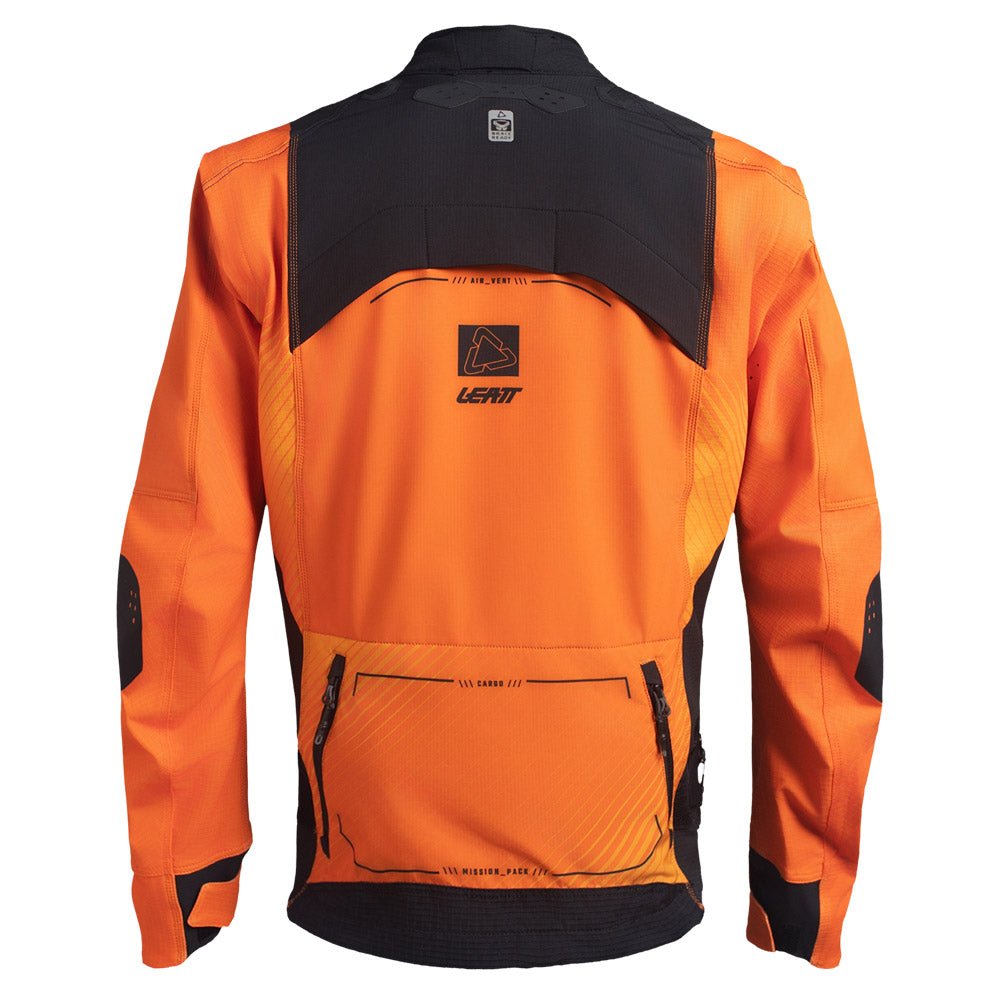 LEATT ENDURO JACKET MOTO 4.5 OFFROAD ENDURO HATCHET - ORANGE BLACK - ACE Race Shop