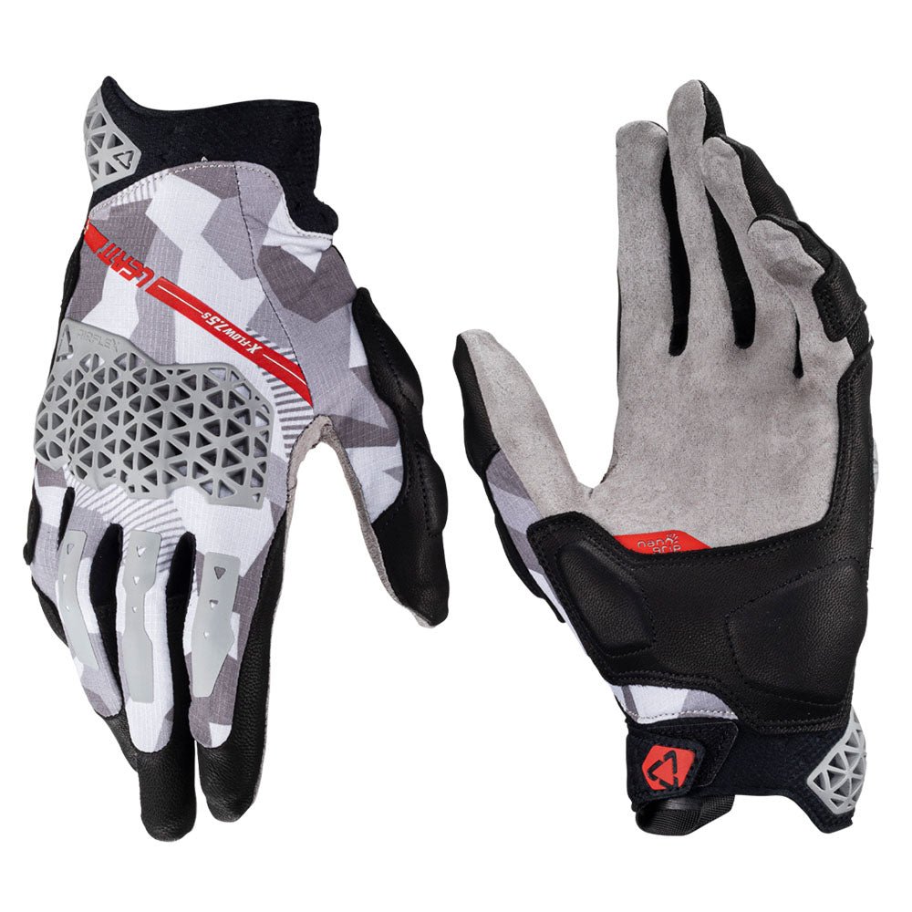 LEATT GLOVE ADVENTURE 7.5 X - FLOW SHORT STEEL - ACE Race Shop